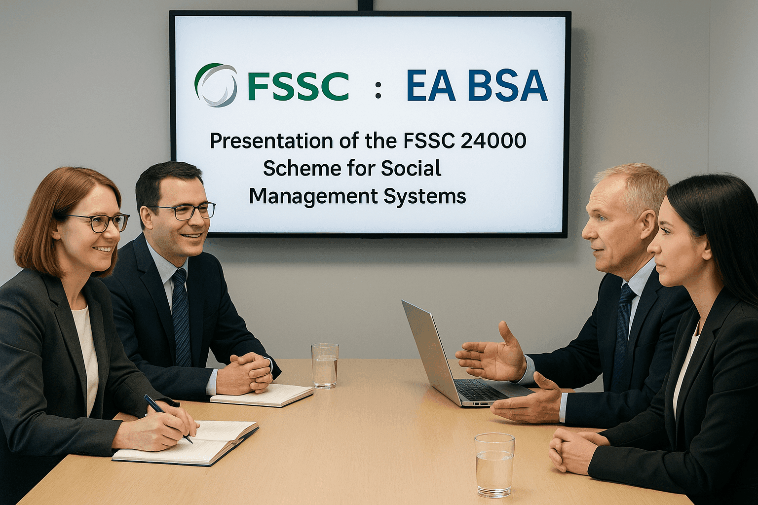 Meeting between representatives of FSSC and EA BSA: Presentation of the FSSC 24000 scheme for social management systems